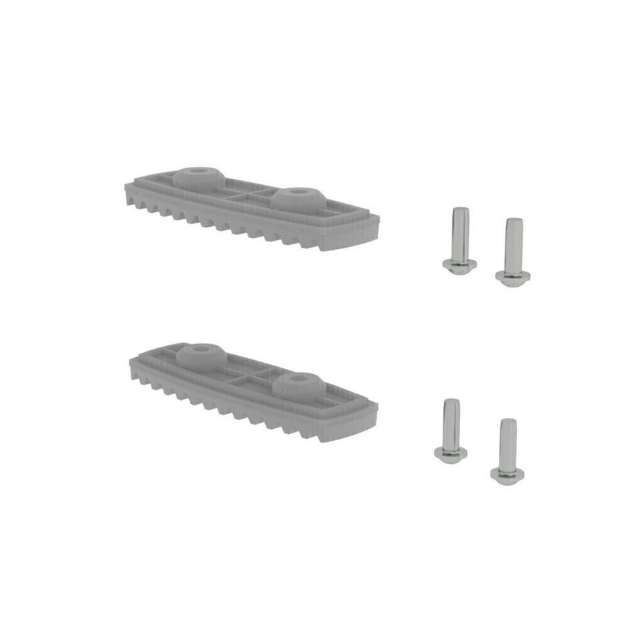 Günzburger Steigtechnik nivello®-Fußplatte für glatte Untergründe für Holmhöhe 85/98 mm