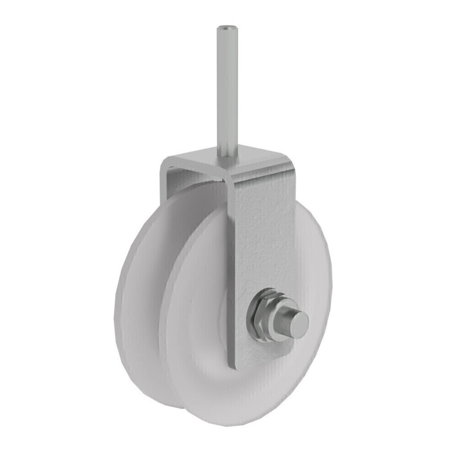 Günzburger Steigtechnik Seilrolle für 2- und 3-teilige Seilzugleitern