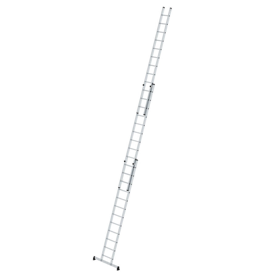 Günzburger Steigtechnik Sprossen-Schiebeleiter 3-teilig mit nivello®-Traverse 3x12 Sprossen