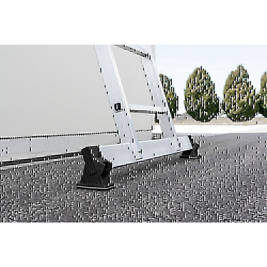 Günzburger Steigtechnik Sprossen-Schiebeleiter 3-teilig mit nivello®-Traverse 3x12 Sprossen