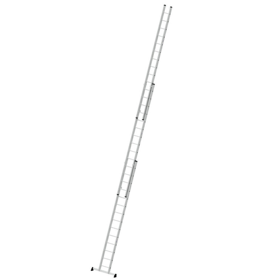 Günzburger Steigtechnik Sprossen-Schiebeleiter 3-teilig mit nivello®-Traverse 3x14 Sprossen