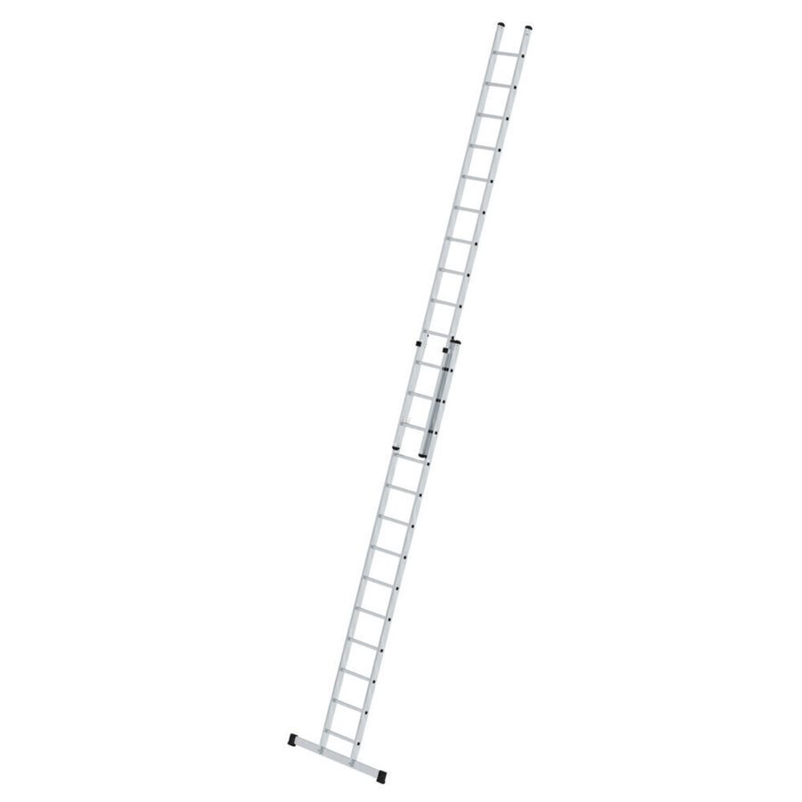 Günzburger Steigtechnik Sprossen-Schiebeleiter 2-teilig mit Standard-Traverse 2x13 Sprossen