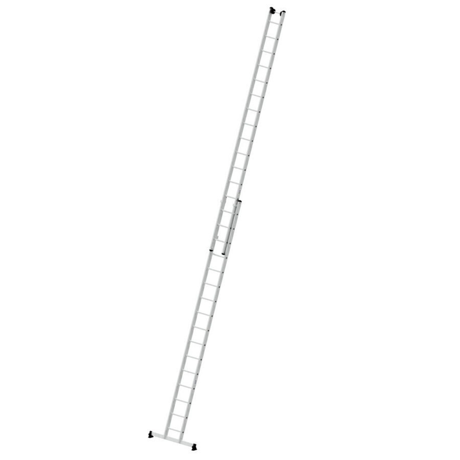 Günzburger Steigtechnik Sprossen-Schiebeleiter 2-teilig mit nivello®-Traverse 2x16 Sprossen