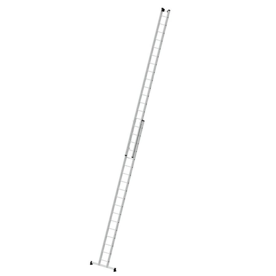 Günzburger Steigtechnik Sprossen-Schiebeleiter 2-teilig mit nivello®-Traverse 2x18 Sprossen