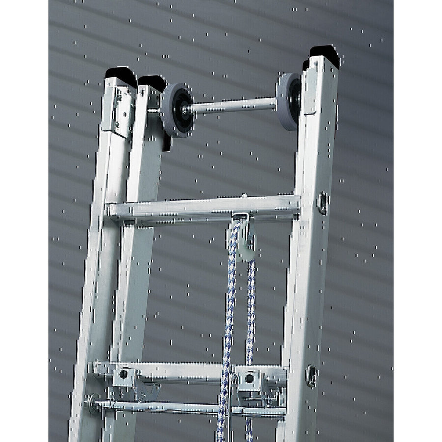 Günzburger Steigtechnik Sprossen-Seilzugleiter 2-teilig ohne Traverse 2x16 Sprossen