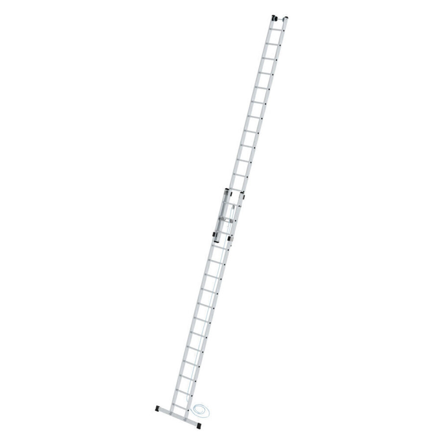 Günzburger Steigtechnik Sprossen-Seilzugleiter 2-teilig mit Standard-Traverse 2x15 Sprossen