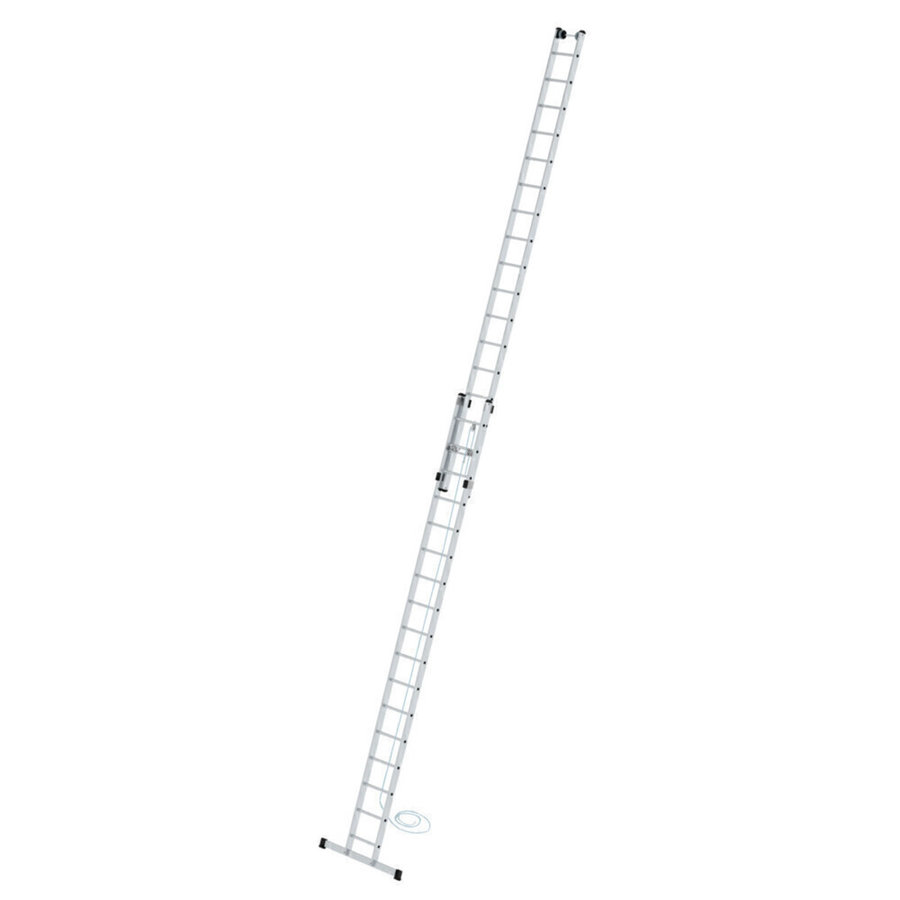 Günzburger Steigtechnik Sprossen-Seilzugleiter 2-teilig mit Standard-Traverse 2x17 Sprossen
