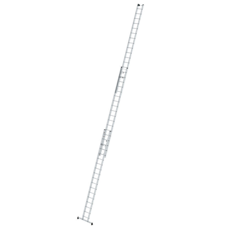 Günzburger Steigtechnik Sprossen-Seilzugleiter 3-teilig mit nivello®-Traverse 3x18 Sprossen