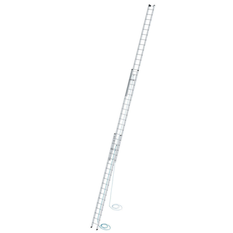 Günzburger Steigtechnik Sprossen-Seilzugleiter 3-teilig ohne Traverse 3x18 Sprossen