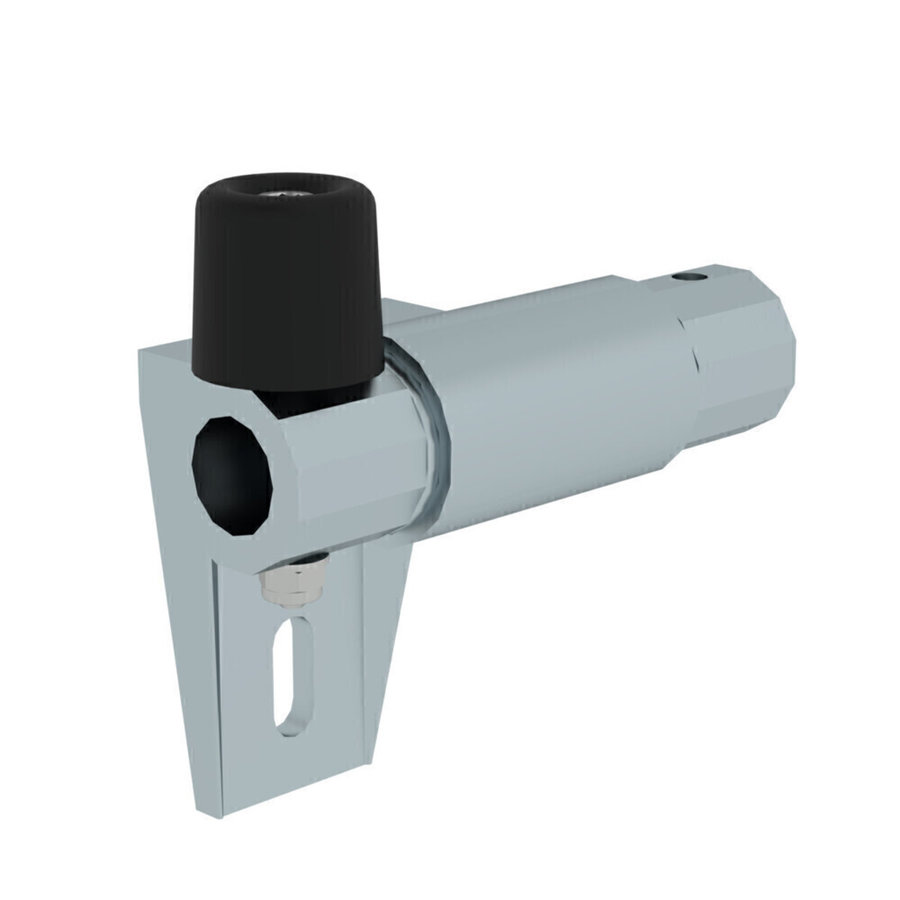 Günzburger Steigtechnik Halter für Regalleiter-Schienenanlage Endanschlag links