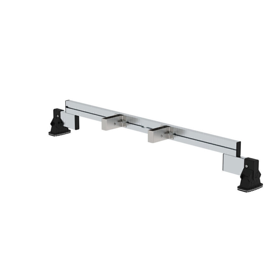 Günzburger Steigtechnik Nachrüst-Traverse mit nivello®-Leiterschuh Breite 1,2 m mit Holmhöhe 98 mm