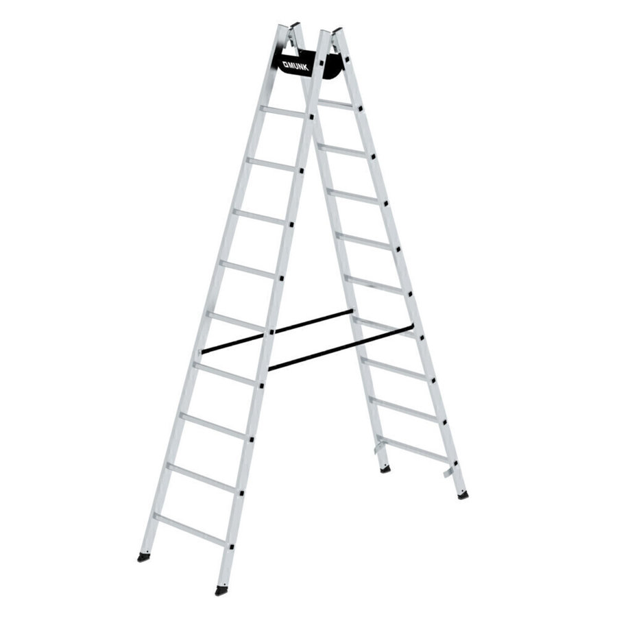 Günzburger Steigtechnik Sprossen-Stehleiter 2x10 Sprossen