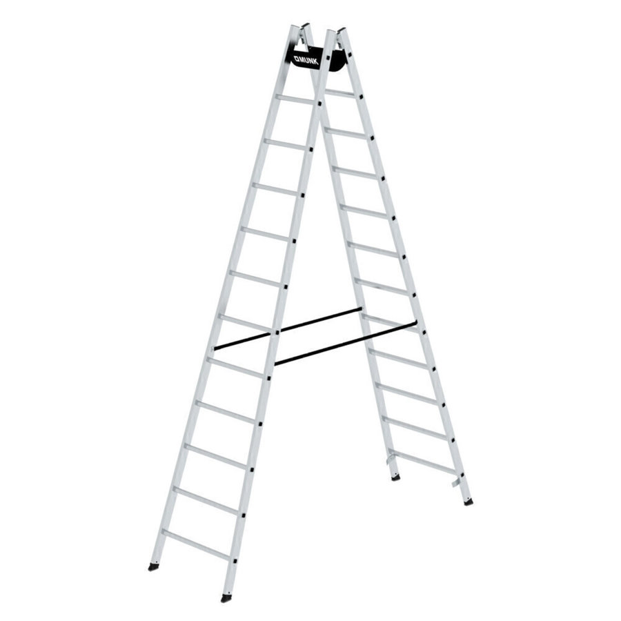 Günzburger Steigtechnik Sprossen-Stehleiter 2x12 Sprossen