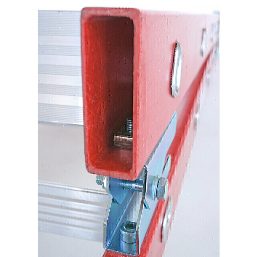 Günzburger Steigtechnik Stufen-Stehleiter beidseitig begehbar GFK / Alu 2x10 Stufen