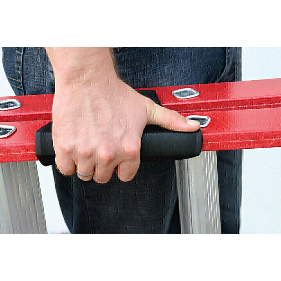 Günzburger Steigtechnik Stufen-Stehleiter beidseitig begehbar GFK / Alu 2x10 Stufen