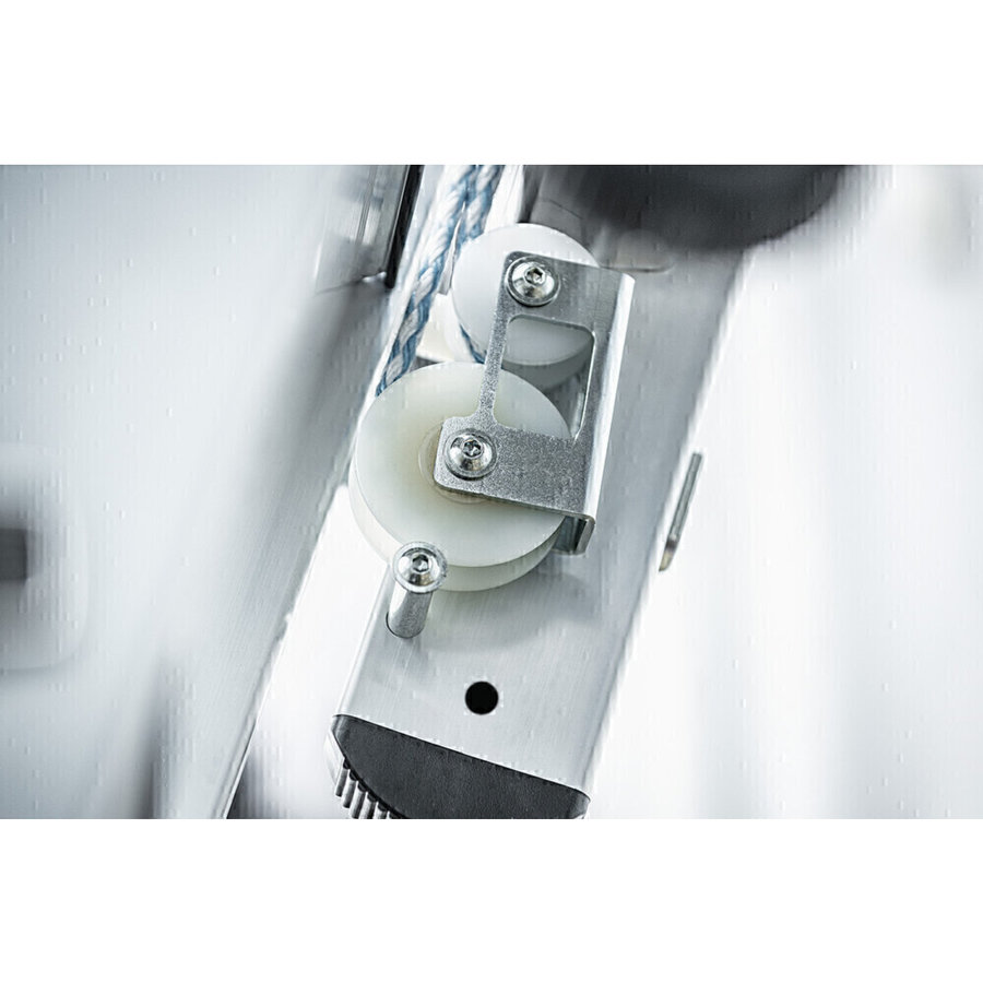 Günzburger Steigtechnik Stufen-Seilzugleiter 2-teilig mit nivello® Traverse 2x12 Stufen