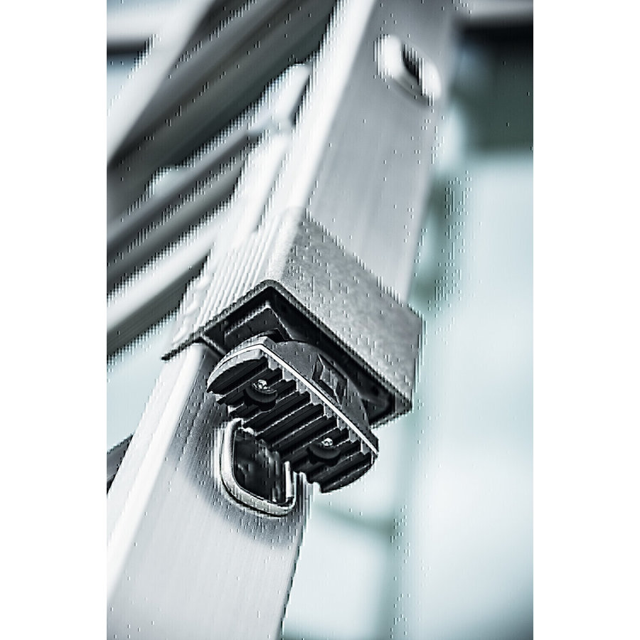 Günzburger Steigtechnik Stufen-Glasreinigerleiter-Satz mit nivello®-Traverse und clip-step R13 2-teilig