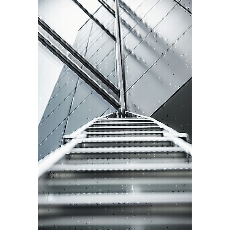 Günzburger Steigtechnik Stufen-Glasreinigerleiter-Satz mit nivello®-Traverse und clip-step R13 4-teilig