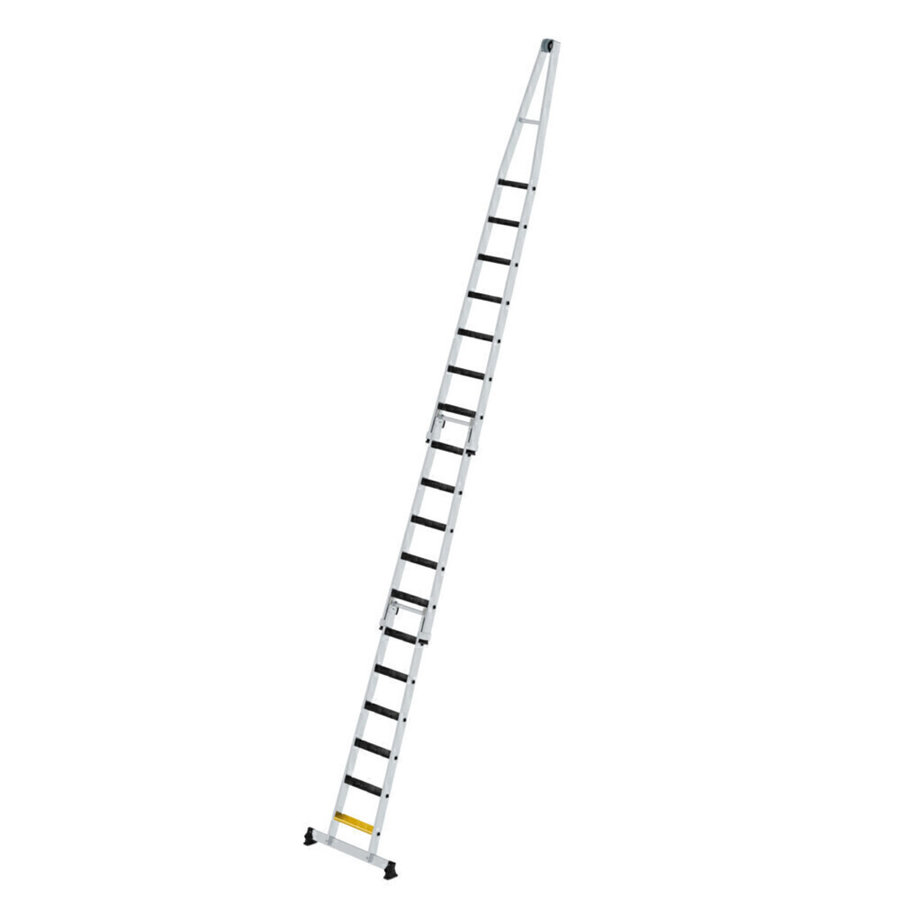 Günzburger Steigtechnik Stufen-Glasreinigerleiter-Satz mit nivello®-Traverse und clip-step R13 3-teilig