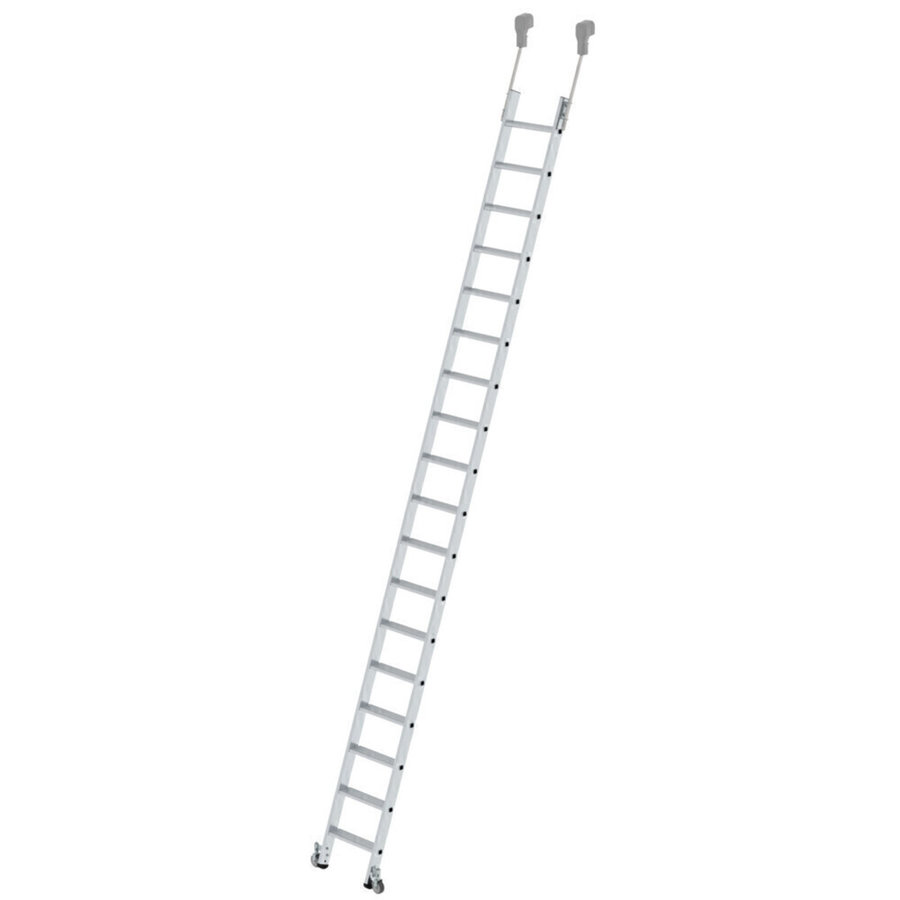 Günzburger Steigtechnik Stufen-Regalleiter fahrbar 18 Stufen