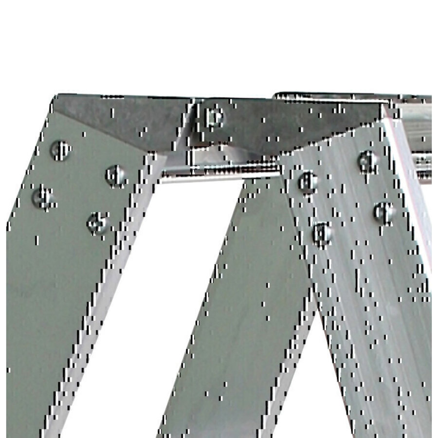 Günzburger Steigtechnik Stufen-Stehleiter beidseitig begehbar mit clip-step 2x8 Stufen