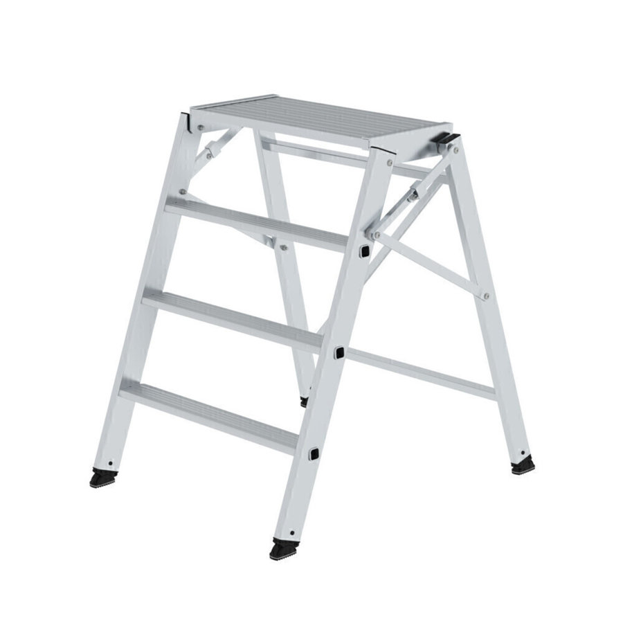 Günzburger Steigtechnik Klapppodest einseitig begehbar 3 Stufen + Plattform