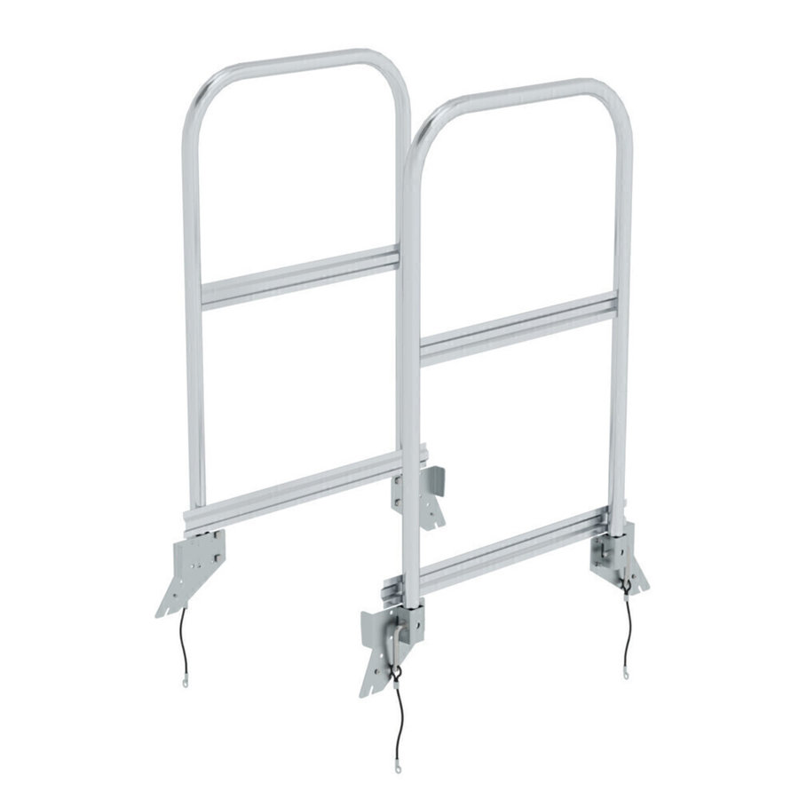 Günzburger Steigtechnik Geländer steckbare Ausführung für Podesttreppen beidseitig begehbar