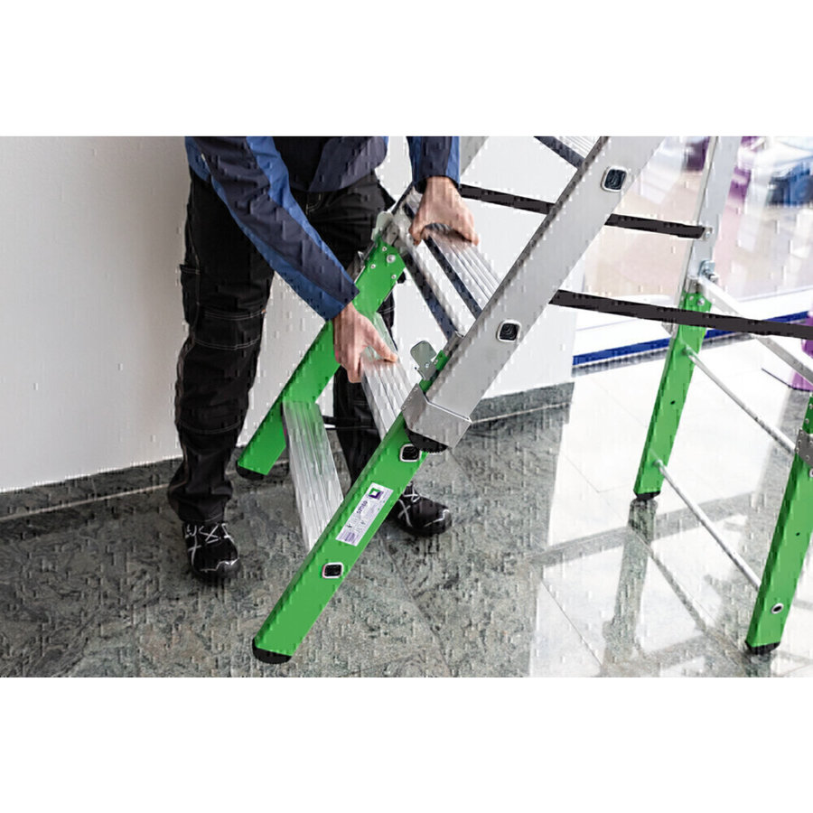 Günzburger Steigtechnik Einsteckteil für Plattformleiter steckbar plus 2 Stufen