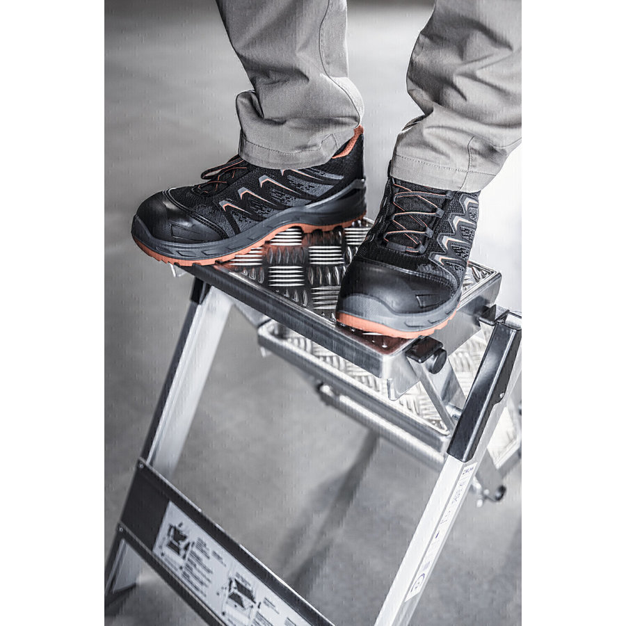 Günzburger Steigtechnik ML Kompakt-Tritt 3 Stufen Alu-Quintett-Design