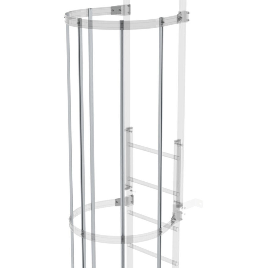 Günzburger Steigtechnik Rückenschutzstrebe für Steigleitern Alu eloxiert