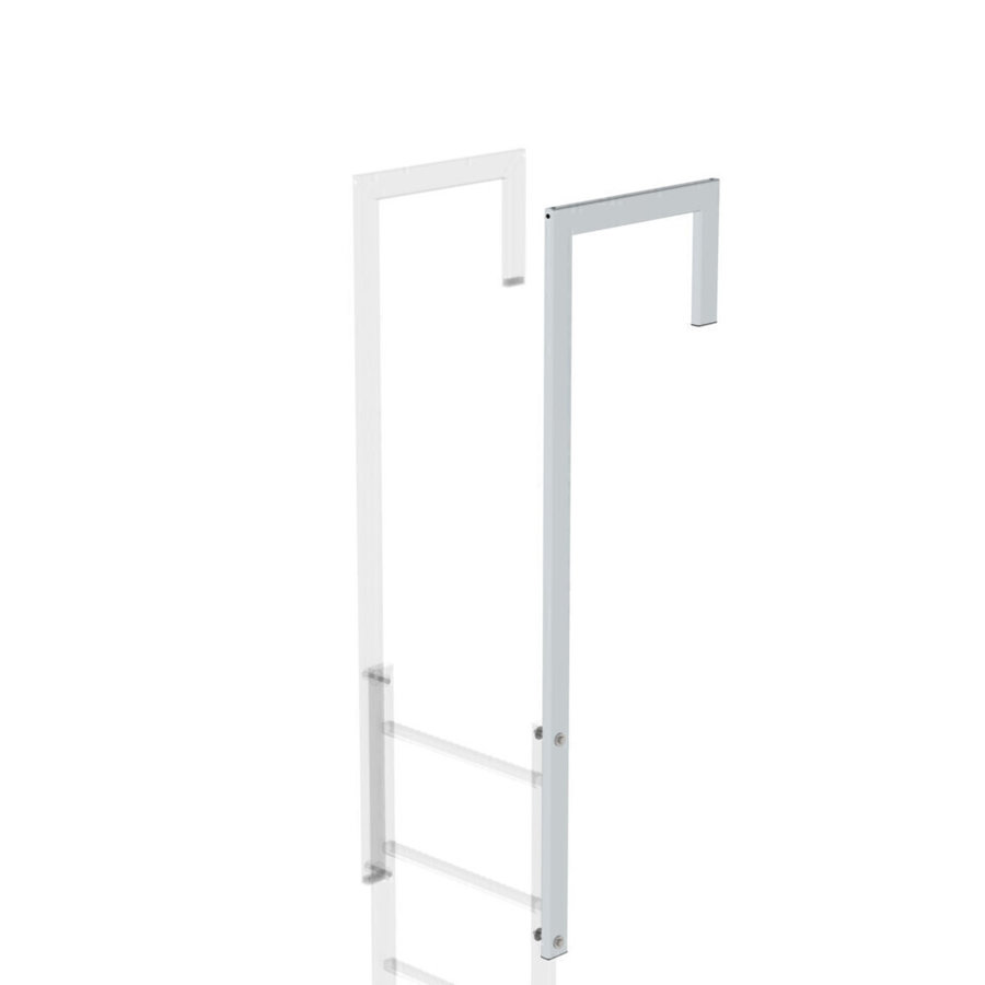 Günzburger Steigtechnik Ausstiegsholm abgewinkelt Alu blank