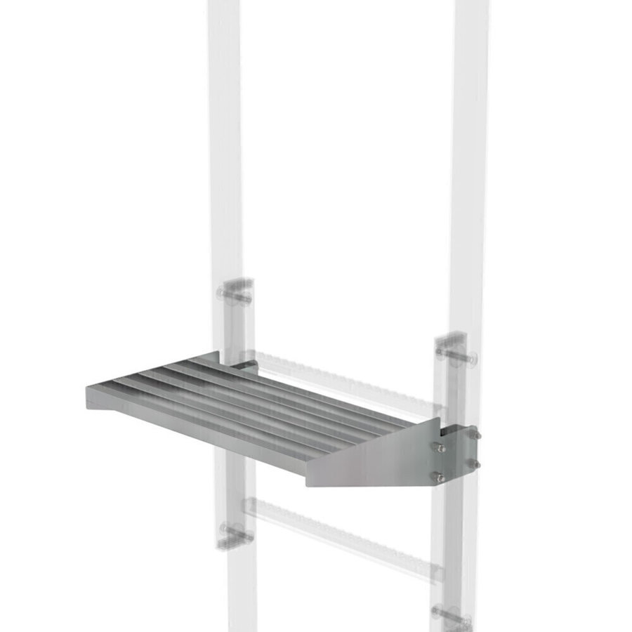 Günzburger Steigtechnik Ausstiegstritt Stahl verzinkt Spaltmaß 300mm