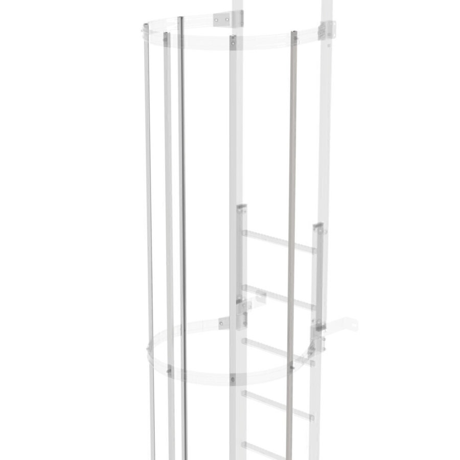 Günzburger Steigtechnik Rückenschutzstrebe für Steigleitern Edelstahl