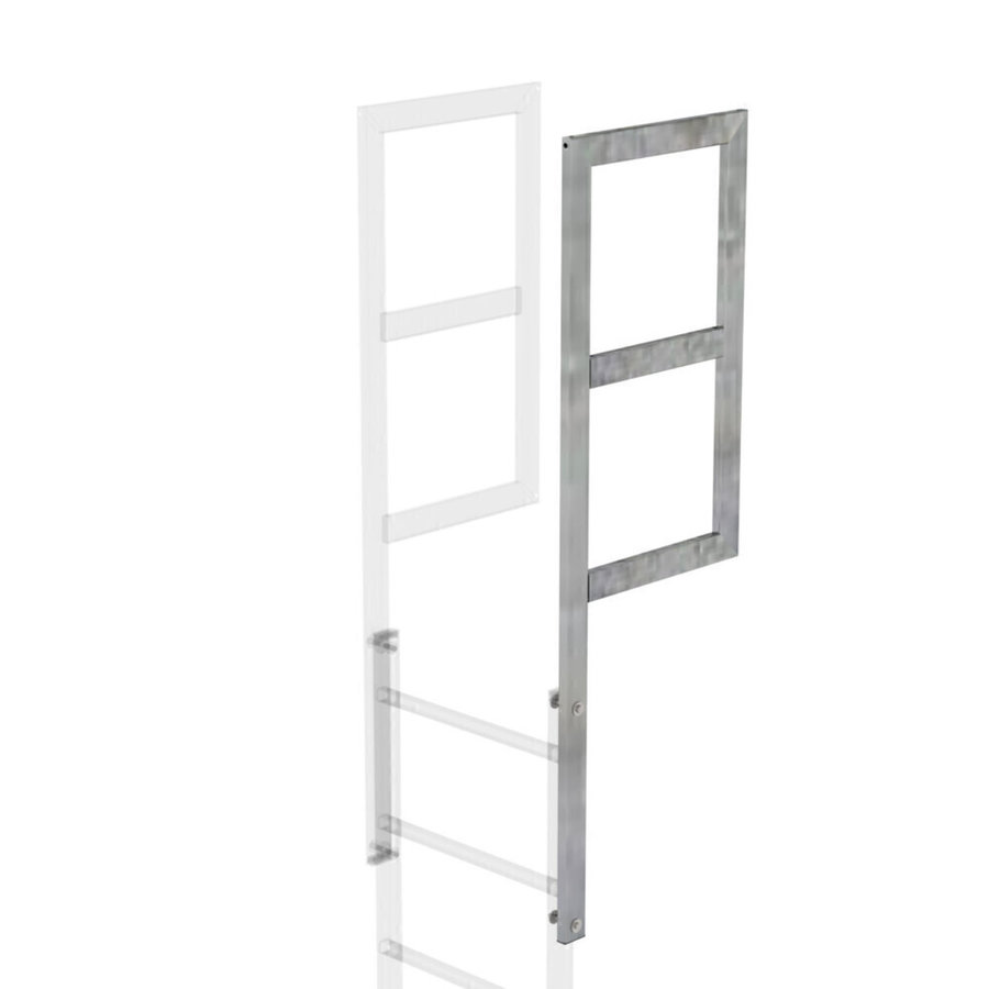 Günzburger Steigtechnik Ausstiegsholm mit Geländeransatz Edelstahl