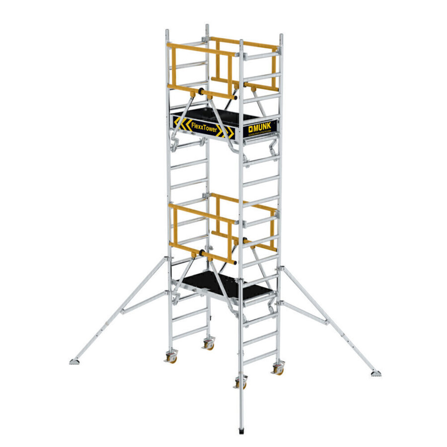 Günzburger Steigtechnik FlexxTower SG ergo mit vorlaufendem Geländer Plattformhöhe 3,10 m