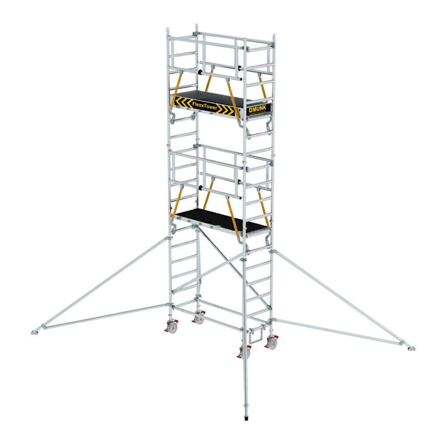 Günzburger Steigtechnik FlexxTower SGX ergo mit vorlaufendem Geländer Plattformhöhe 4,47 m