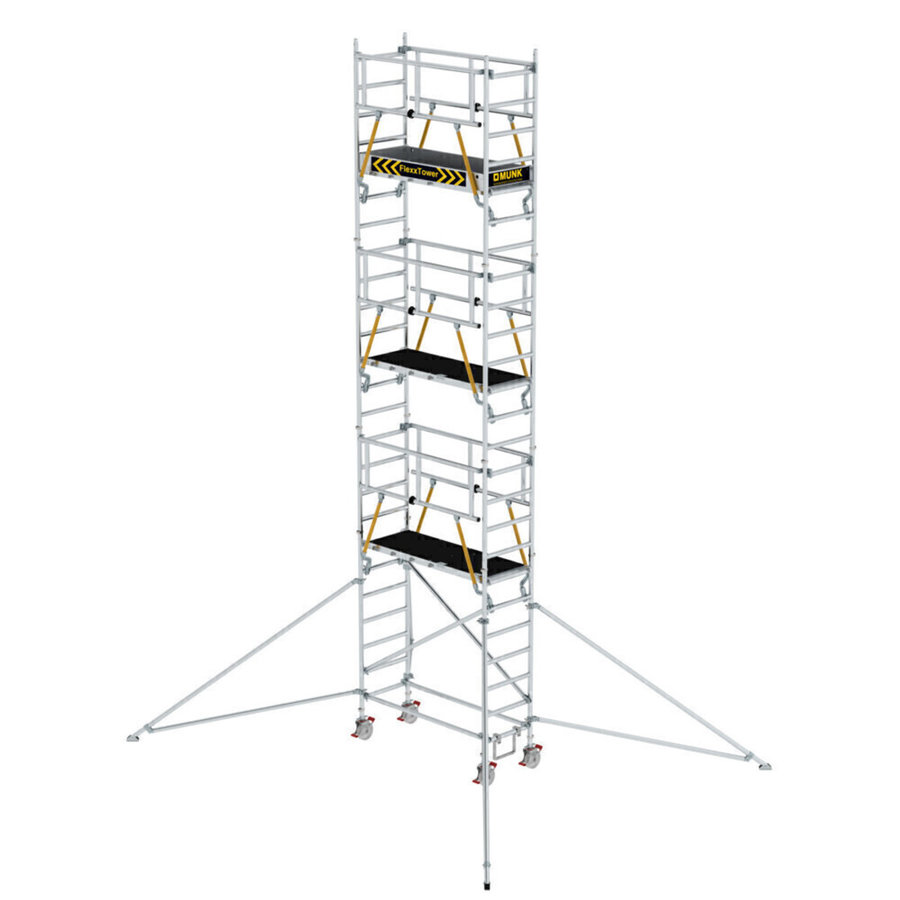 Günzburger Steigtechnik FlexxTower SGX ergo mit vorlaufendem Geländer Plattformhöhe 6,43 m