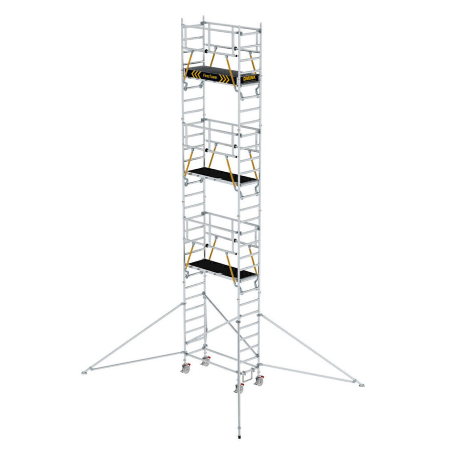 Günzburger Steigtechnik FlexxTower SGX ergo mit vorlaufendem Geländer Plattformhöhe 7,55 m