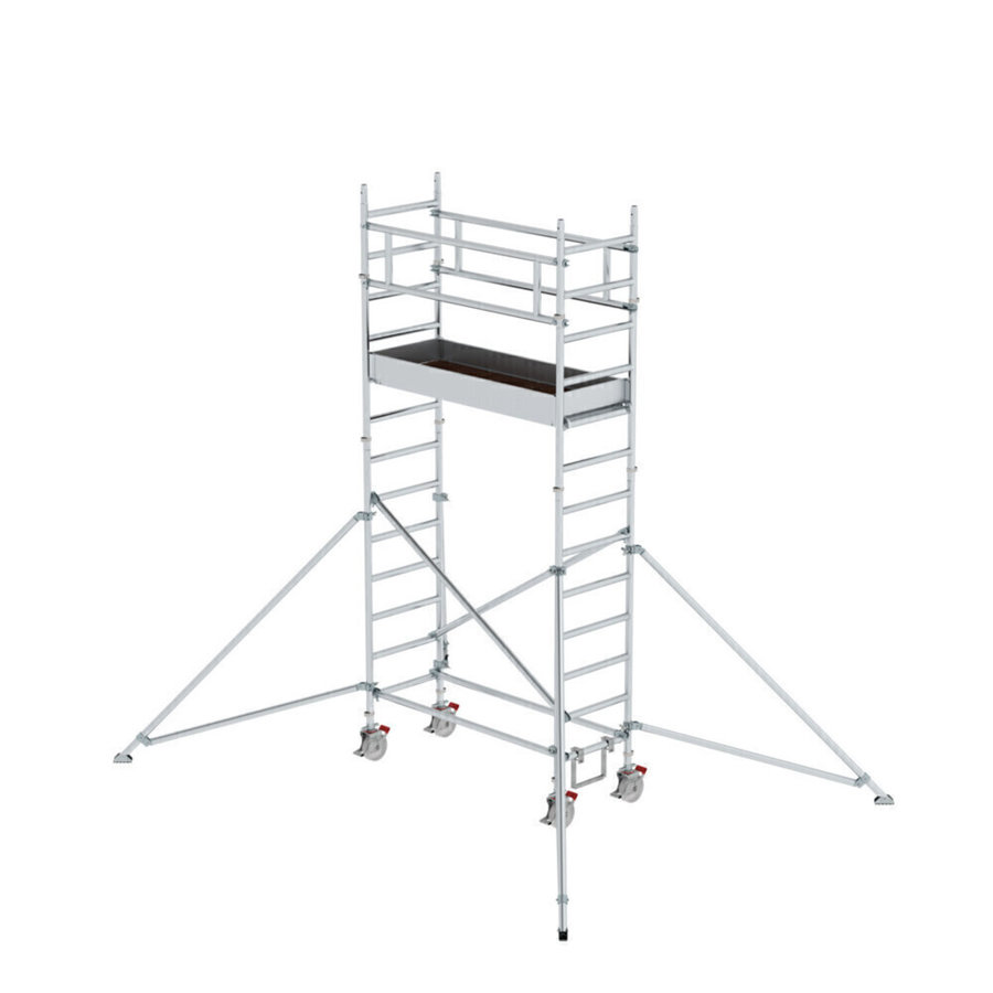 Günzburger Steigtechnik Rollgerüst 0,75 x 1,80 m mit Ausleger Plattformhöhe 3,07 m