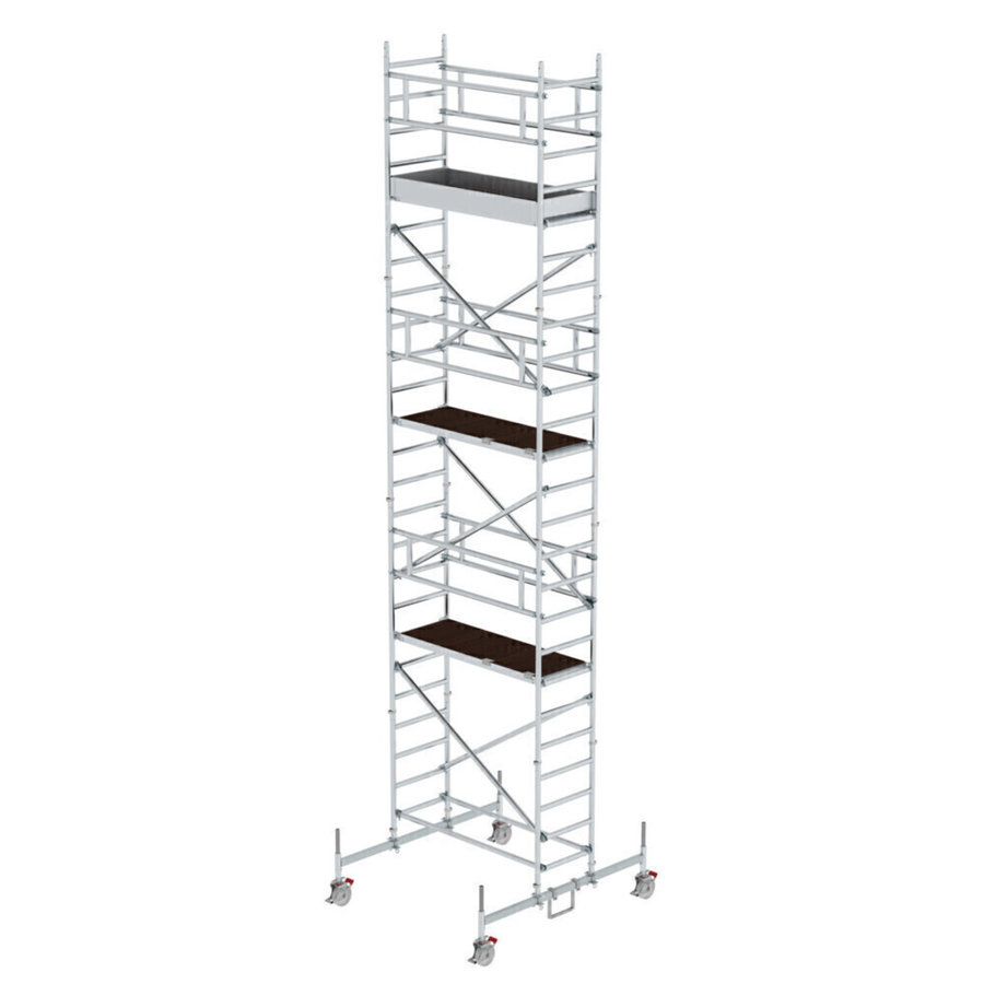 Günzburger Steigtechnik Rollgerüst 0,75 x 1,80 m mit Fahrbalken Plattformhöhe 6,62 m