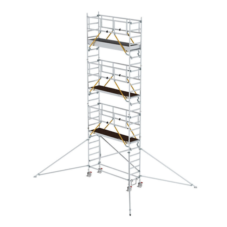 Günzburger Steigtechnik Rollgerüst SG 0,75 x 2,45 m mit Ausleger Plattformhöhe 6,43 m