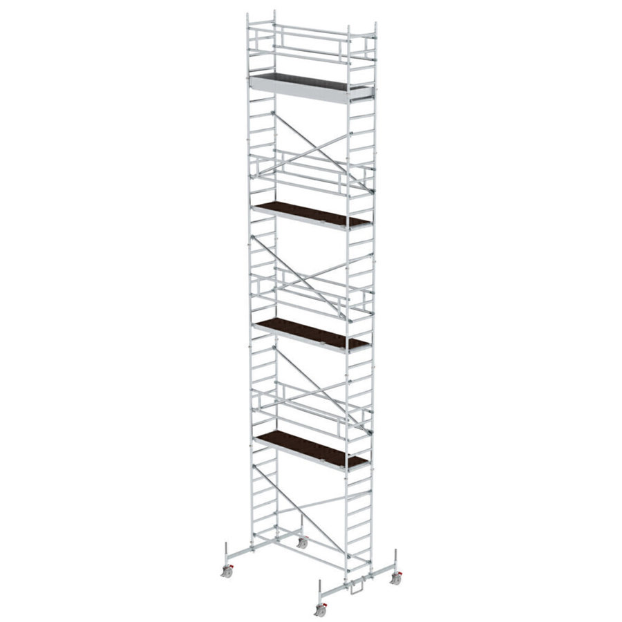 Günzburger Steigtechnik Rollgerüst 0,75 x 2,45 m mit Fahrbalken Plattformhöhe 9,70 m