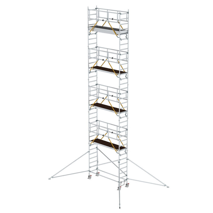 Günzburger Steigtechnik Rollgerüst SG 0,75 x 2,45 m mit Ausleger Plattformhöhe 9,51 m