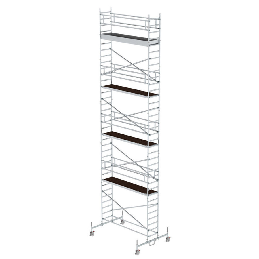 Günzburger Steigtechnik Rollgerüst 0,75 x 3,0 m mit Fahrbalken Plattformhöhe 9,70 m