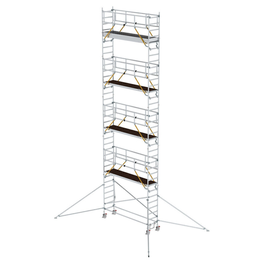 Günzburger Steigtechnik Rollgerüst SG 0,75 x 3,0 m mit Ausleger Plattformhöhe 9,51 m
