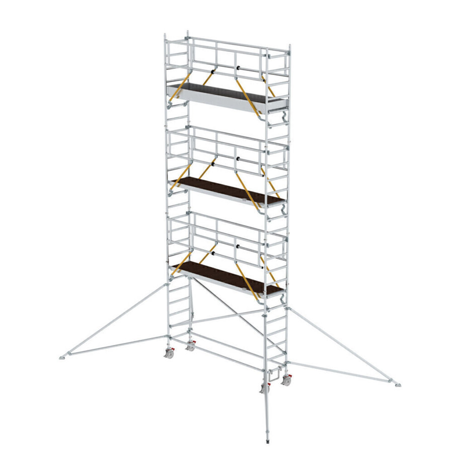 Günzburger Steigtechnik Rollgerüst SG 0,75 x 3,0 m mit Ausleger Plattformhöhe 6,43 m