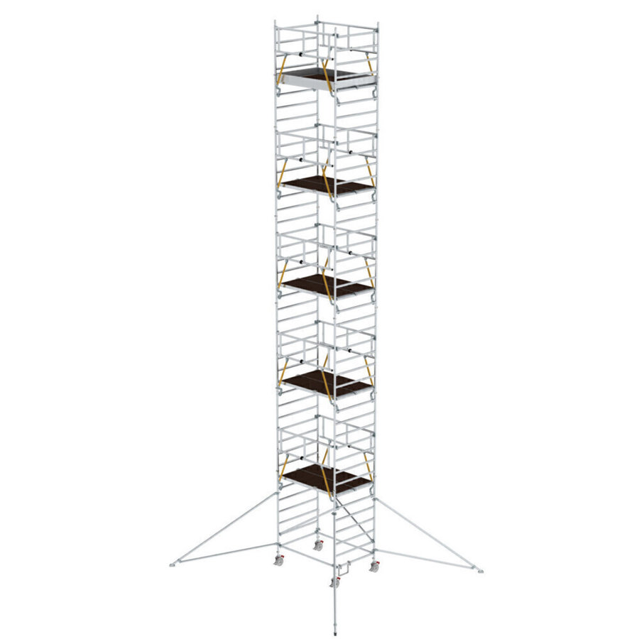 Günzburger Steigtechnik Rollgerüst SG 1,35 x 1,80 m mit Ausleger & Doppel-Plattform Plattformhöhe 11,47 m