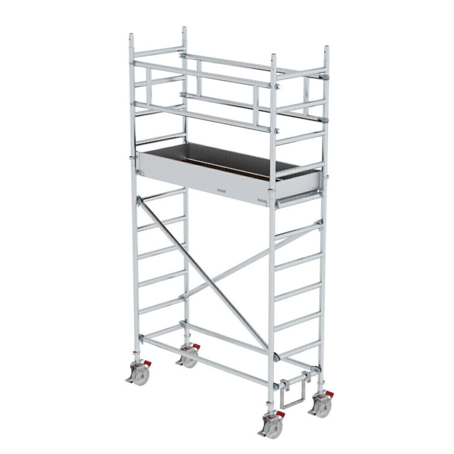 Günzburger Steigtechnik Rollgerüst 0,75 x 1,80 m Plattformhöhe 2,51 m