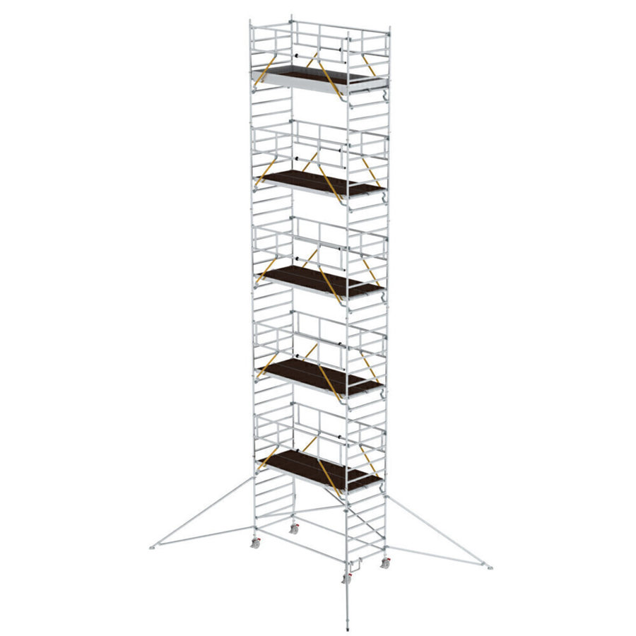 Günzburger Steigtechnik Rollgerüst SG 1,35 x 3,0 m mit Ausleger & Doppel-Plattform Plattformhöhe 11,47 m