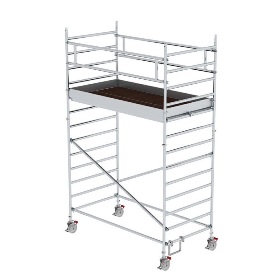 Günzburger Steigtechnik Rollgerüst 1,35 x 2,45 m mit Doppel-Plattform Plattformhöhe 3,07 m